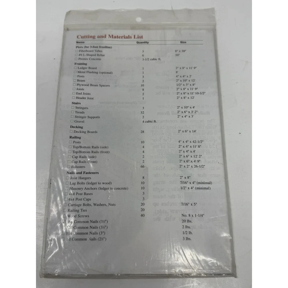 Lot of 7 Vintage‎ DIY Project Plans